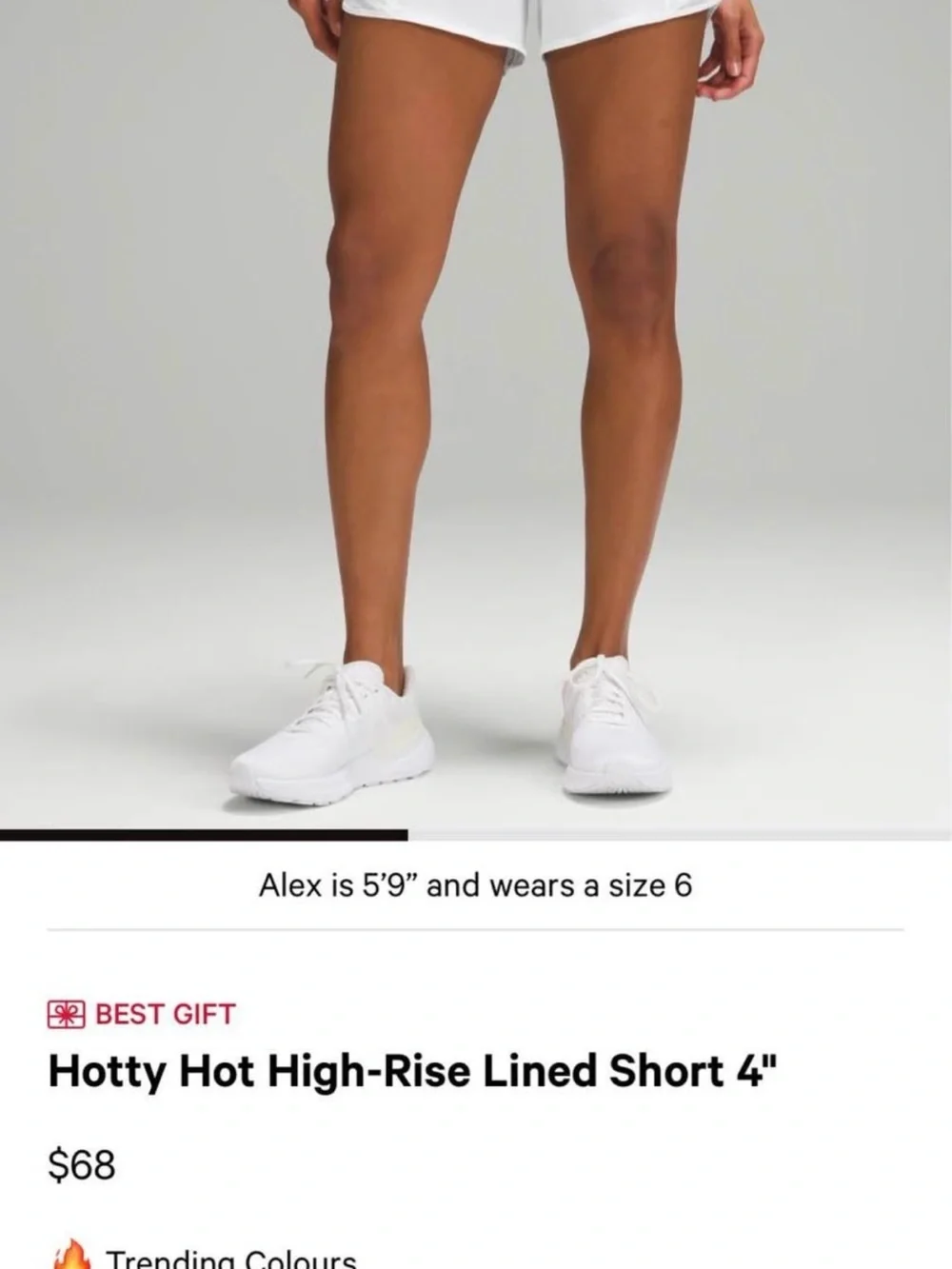 lululemon athletica Hotty Hot High-Rise 4” Shorts⭐️ Size 6⭐️ Used-like new ⭐️